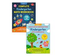 Complete Kindergarten Math Book Set: Two Workbooks With 275 Fun Activities to Build Addition, Subtraction and Critical Thinking Skills (Perfect for Ages 4-6) (Kindergarten Math Workbooks)