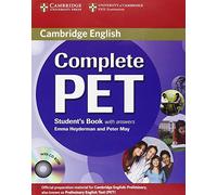 Complete PET Student's Book with answers with CD-ROM (CAMBRIDGE)