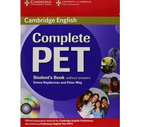 Complete PET Student's Book without answers with CD-ROM (CAMBRIDGE)