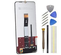 Complete Screen for Xiaomi Redmi 12C Poco C55 22120RN86G 22120RN86I 22120RN86I 22126RN91Y 22127PC95I LCD Display Touch Digitizer Screen Replacement Part include Tool Kit and Adhesive Black 6.71"