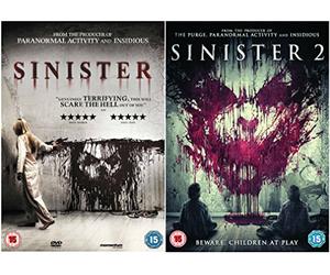 Complete Sinister 1-2: Sinister / Sinister 2 DVD Collection + Special Features: Deleted Scenes + The Making of Sinister + Feature Commentary with Director Ciarán Foy + Sinister Home Movie competition winning short film by Elliot Maguire