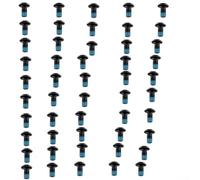 Complete Your Ride - Paquete de 50 frenos de disco MTB de alta durabilidad compatibles con cualquier estándar para ROTOR (50 unidades, rojo)