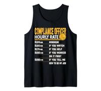 Compliance Officer Hourly Rate - Funny Compliance Inspector Camiseta sin Mangas