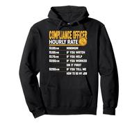 Compliance Officer Hourly Rate - Funny Compliance Inspector Sudadera con Capucha