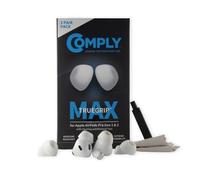 Comply TrueGrip MAX Almohadillas de Espuma viscoelástica para Apple AirPods Pro 1 y 2, Comodidad Duradera, Resistencia Extrema, Ajuste Seguro, excelente Aislamiento del Ruido, Blanco, S/M/L, 3 Pares