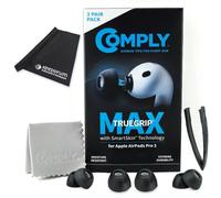 Comply TrueGrip MAX - Tapones para los oídos Pods Pro 3, color negro, talla L, con gamuza keepdrum