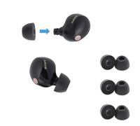 COMPLY TrueGrip Pro Premium - Puntas de Espuma viscoelástica para Todos los Auriculares inalámbricos Sony True - Consejos de Ajuste Seguro con TechDefender (Grande, 3 Pares)