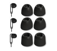 Comply VP-SC - Compatible con la mayoría de Auriculares intraurales de Entre 4,8 y 6,3 mm de diámetro, tamaño Mediano, Color Negro