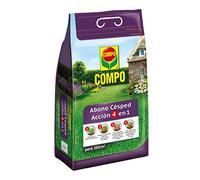COMPO Abono de césped Acción 4 en 1, 7,5 kg para 200 m²