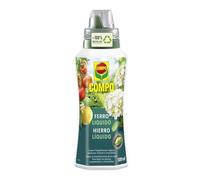 COMPO Abono Férrico Corrector Carencias, Contra clorosis hojas, 500 ml | Corrige amarillamiento por falta de hierro, regenera el verde natural de las hojas de forma rápida visible