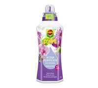 COMPO, Agua purificada para orquídeas, sin cal y baja en cloro, para flores más intensas y duraderas, 1 litro