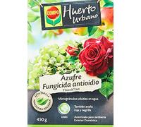 COMPO Azufre fungicida anti oídio, Microgránulos solubles en agua, Para plantas ornamentales, arbustos y árboles, Apto para agricultura ecológica, 450 g