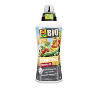 COMPO BIO Fertilizante Fortigo Frutales, Cosecha abundante eco, 1 L | Nutrientes específicos para árboles frutales y arbustos de bayas, apto para agricultura ecológica oficial