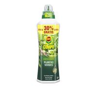 COMPO Fertilizante de plantas verdes para plantas de interior, balcón y terraza, Fertilizante líquido con extra de potasio y hierro, 1,3 L