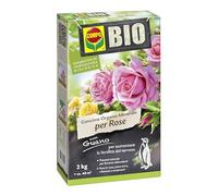 COMPO Fertilizante mineral orgánico para rosas con guano, aprobado en agricultura orgánica, 2 kg