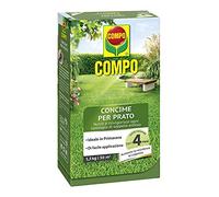 Compo Floranid - Abono granulado para todas las estaciones, con nitrógeno, para un césped sano y rugoso, paquete de 1,5 kg, 6,4 x 14,2 x 26 cm