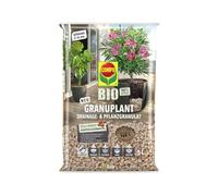 COMPO Gránulos de Drenaje y plantación Bio GRANUPLANT, Piedra pómez 100% Natural, Alternativa sostenible a la Arcilla expandida, 5 litros