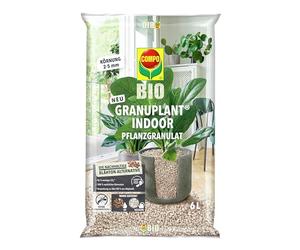 COMPO Gránulos orgánicos para Plantas de Interior - 100% Natural de Piedra pómez - Grano de 2 - 5 mm - 6 L