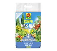 COMPO NPK Blue Abono universal granulado para huerto y jardín, efecto inmediato, 4 kg