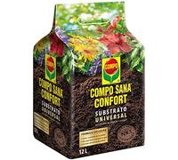 COMPO SANA Confort Universal Substrato de calidad para macetas con 12 semanas de abono para plantas de interior, terraza y jardín, Substrato de cultivo, 12 L