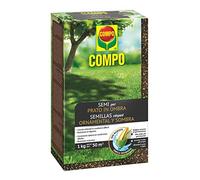 COMPO Semillas de césped ornamental y sombra, 1 kg para 50 m² | Mezcla de semillas tolerante a sombra para jardines con poca luz, germinación rápida y césped resistente