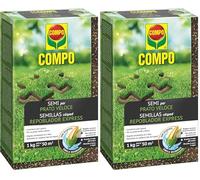 COMPO Semillas de césped repoblador Express, para 50 m², 1 kg, 2357802011 (Paquete de 2)