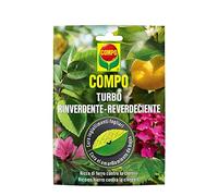 COMPO Turbo Reverdeciente, Cura el amarillamiento de hojas, Para todo tipo de plantas, Gránulos solubles, 20 g