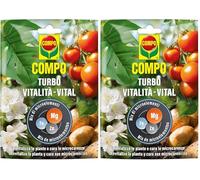 COMPO Turbo Vital, Revitalizante, Para todo tipo de plantas, Gránulos solubles, 20 g (Paquete de 2)
