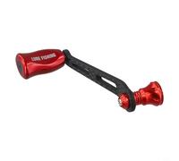 Componente de mango hecho de carbono para DAIWA Para FUEGO Para SALAMANDURA PROREX Carretes de pesca utilizados en reacondicionamiento (rojo)