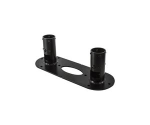 Componente de montaje - B-TECH Professional - BT7807 - Placa de doble polo - Acero robusto - Negro