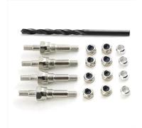 Componentes Auto RC Compatible con ARRMA para Kraton para Typhon para Talion para Notorious para Infraction 1/8 1/7 RC 6S Coche Radiocontrol Piezas Actualización Amortiguador Soporte(Silver)