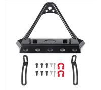 Componentes Auto RC Compatible con Axial para SCX10 II 90046 para Traxxas para TRX4 1/10 RC Piezas De Mejora De Coche Parachoques Delantero De Metal con Gancho De Remolque