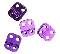 Componentes Auto RC Compatible con AXIAL SCX30 para Bronco para Wrangler para JLU 1/30 Piezas De Trepador De Control Remoto Soporte De Torres De Choque Delanteras Y Traseras De Aluminio 4 Uds(Purple)