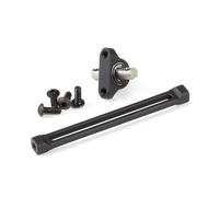 Componentes Auto RC Compatible con LCG para Chasis Shafty Comp 1.9 Kit Montaje 1/10 RC Crawler Piezas Upgrade Cojinete Soporte Regulable Caja Transferencia 70 Mm(Black)