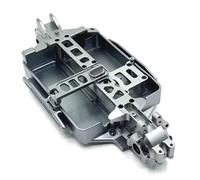 Componentes Auto RC Compatible con MJX para Hyper Go 16207 16208 16209 16210 H16 M162 1/16 RC Piezas De Mejora Coche Accesorios Cuerpo Metal para Chasis(Gray)