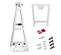 Componentes Auto RC Compatible con SCX10 para TRX4 para Capra para LCG 1/10 RC Actualización De Coche Piezas De Remolque De Servicio Pesado Grúa Brazo Y Cabrestante Kit Stent De Rescate(White)