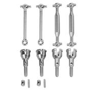 Componentes Auto RC Compatible con SG 1603 1604 UD1601 UD1602 1/16 Accesorios De Repuesto Coche Teledirigido 4 Uds Eje Transmisión Delantero Y Trasero Metal CVD