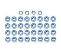 Componentes Auto RC Compatible con Tamiya GF-02 RC Coche Piezas Upgrade Kit Rodamientos Acero Sellados 36pcs(Blue)