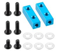 Componentes Auto RC Compatible con Tamiya Lunch Box 1/12 RC, Piezas Mejoradas, Accesorios De Repuesto, Soporte Servo Aleación Aluminio(Blue)
