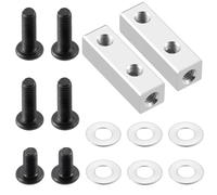 Componentes Auto RC Compatible con Tamiya Lunch Box 1/12 RC, Piezas Mejoradas, Accesorios De Repuesto, Soporte Servo Aleación Aluminio(Silver)