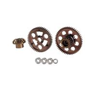 Componentes Auto RC Compatible con Tamiya para Hotshot II para The Bigwig 1/10 RC Truck Piezas De Mejora Engranaje Transmisión Trasera Aluminio Engranajes Caja Cambios