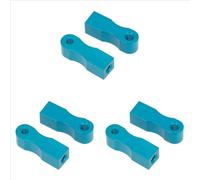 Componentes Auto RC Compatible con Tamiya para TT01 para TT-01 1/10 RC Piezas De Actualización Coche 6 Uds Soporte Fijación Montaje Servo Metal Accesorios Repuesto