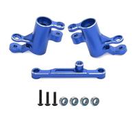 Componentes Auto RC Compatible con TRAXXAS para Mini para MAXX TRA10743 para XRT 1/16 RC Piezas De Actualización De Coche Grupo De Dirección De Metal Rodamiento Agrandado Kit W252(Blue)