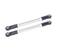 Componentes Auto RC Compatible con Traxxas para Slash 4x4 4WD RC, Actualización De Piezas Coche, Modificación Repuesto, Varilla Enlace Dirección Ajustable Aluminio(Black)