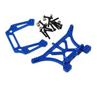 Componentes Auto RC Compatible con Traxxas para Slash para Rustler para VXL para Bandit XL5 1/10 RC Piezas De Coche Aleación Aluminio Soportes Torre Choque Delantero Trasero 2WD(Blue)