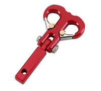 Componentes Auto RC Compatible con Traxxas para TRX-4 para Axial para SCX10 para RGT para Yikong 1/10 Coche Radiocontrol Piezas Remolque Delantero Trasero Parachoques Cabrestante(Red)