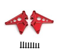 Componentes Auto RC Compatible con Traxxas para UDR 85086 4 1/7 RC, Piezas De Actualización Coche, Accesorios, Soporte Amortiguador Torre Choque Trasero Aluminio(Red)