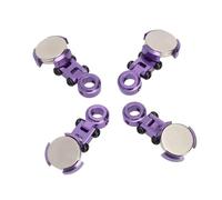 Componentes Auto RC Compatible con TRX4 para SCX10 1/10 RC Crawler Drift Upgrade Parts Aleación De Aluminio Strong Stealth Invisible Body Post Mounts Sin Clips 4 Piezas(Purple)
