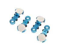 Componentes Auto RC Compatible con TRX4 para SCX10 1/10 RC Crawler Drift Upgrade Parts Aleación De Aluminio Strong Stealth Invisible Body Post Mounts Sin Clips 4 Piezas(Blue)