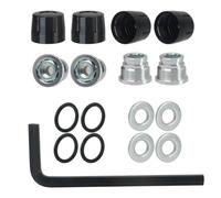 Componentes Auto RC Compatible con TRX4 para TRX6 para Axial para SCX10 90046 para Redcat para Tamiya D90 1/10 RC Piezas De Coche Tuerca M4 Tapa Central Llanta Rueda(Black)